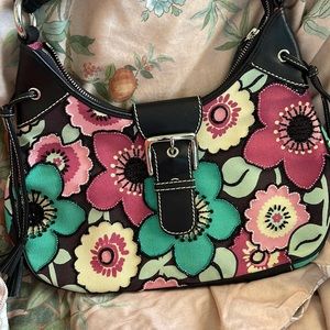 Isabella Fiore Floral Sequin Handbag